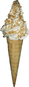 Softeis -Krokantstreusel