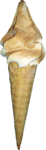 Softeis -Zimtzucker